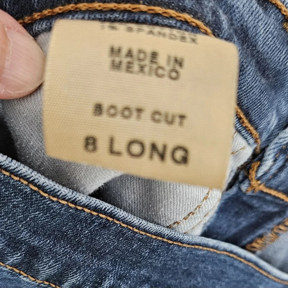 Levi's Jeans Women 8 Long Dark Blue 515 Bootcut Mid Rise Stretch Denim‎ Western